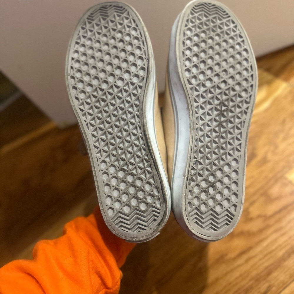 Prada Tan Leather Sneakers - Picture 3 of 5